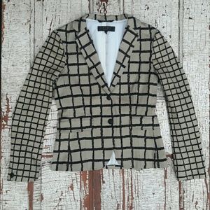 Rag & Bone tan and black lined blazer
